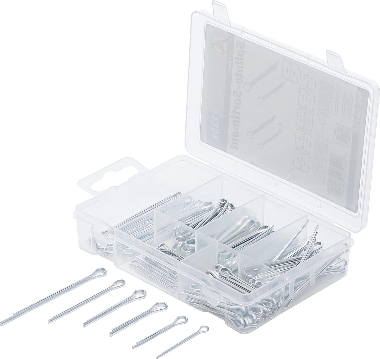 SPLINT PIN ASSORTMENT | Ø 1.6 - 3.2 MM | 135 PCS. (88138)