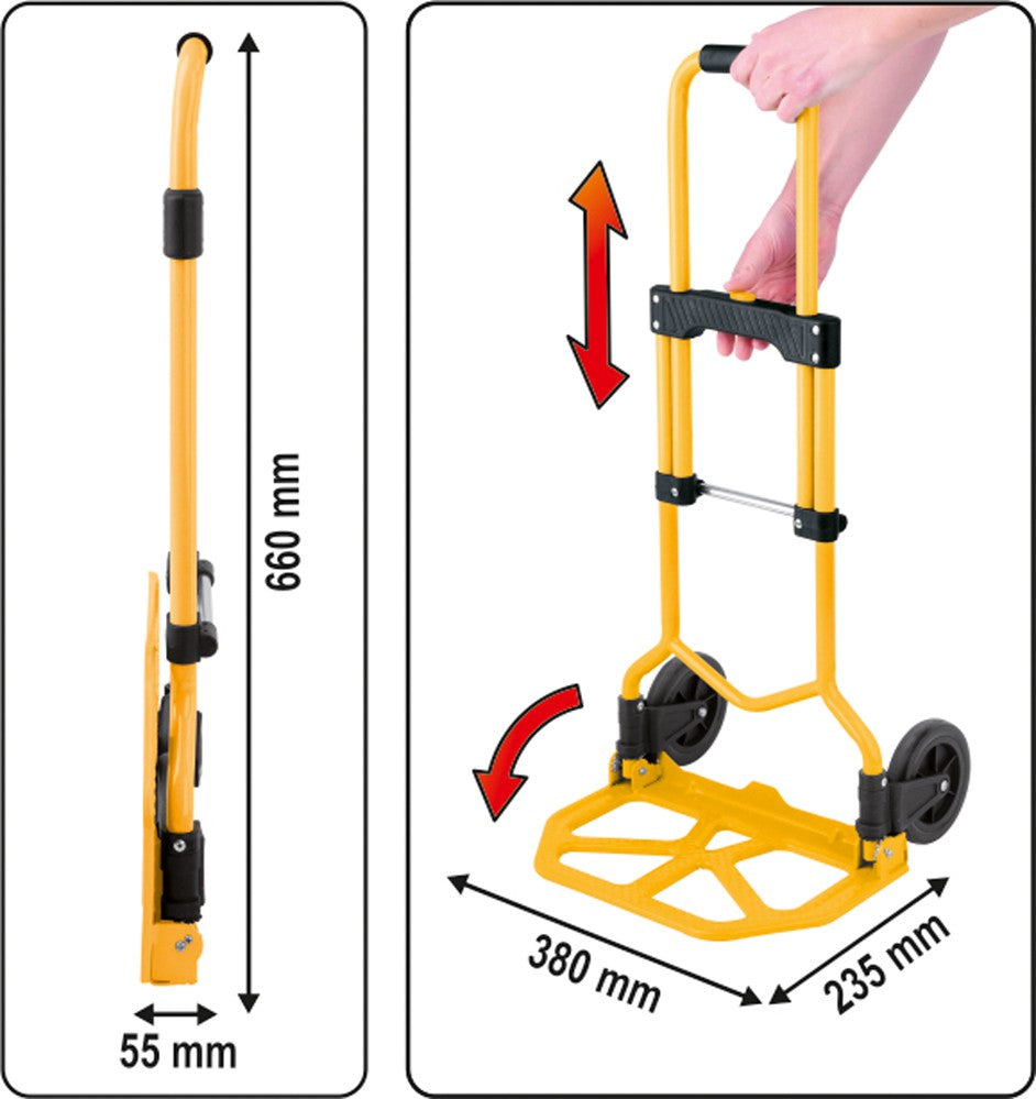 FOLDABLE HAND TRUCK MAX CAPACITY 70KG (78660)