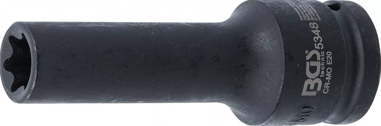 IMPACT SOCKET E-TYPE, DEEP | 20 MM (3/4") DRIVE | E20 (5348)