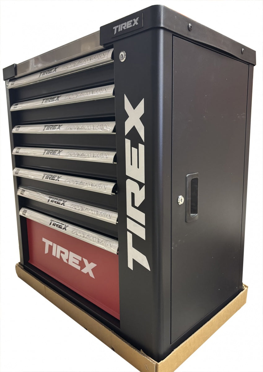 TOOL CABINET ON WHEELS | METAL WORKTOP | WITH TOOLS | 7 DRAWERS / 1 DOOR | 322 TOOLS (H7002)