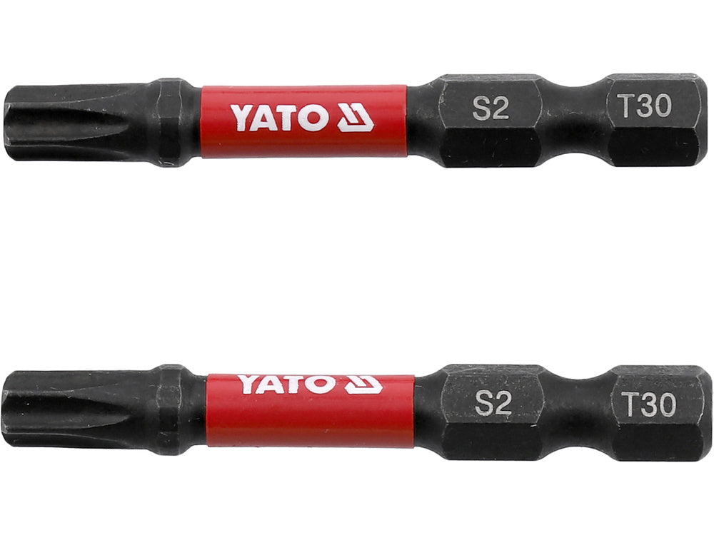 IMPACT SCREWDRIVER BITS 1/4 50MM T30 2PC (YT-78056)