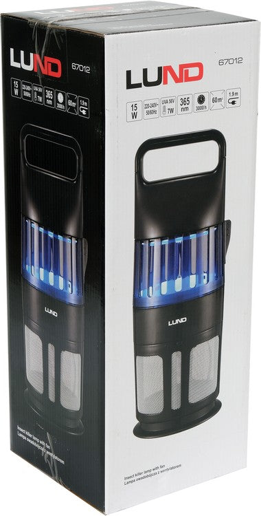 INSECT KILLER LAMP WITH FAN, UV-A 15W (67012)