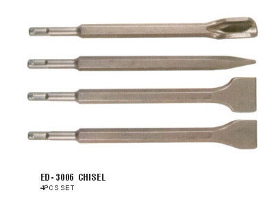 CHISEL SET FOR CONCRETE | SDS+ | 4 PCS. (ED-3006)