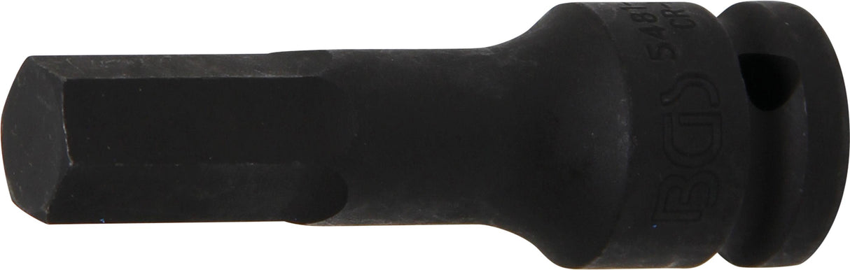 IMPACT BIT SOCKET | LENGTH 75 MM | 12.5 MM (1/2") DRIVE | INTERNAL HEXAGON 14 MM (5481-M14)
