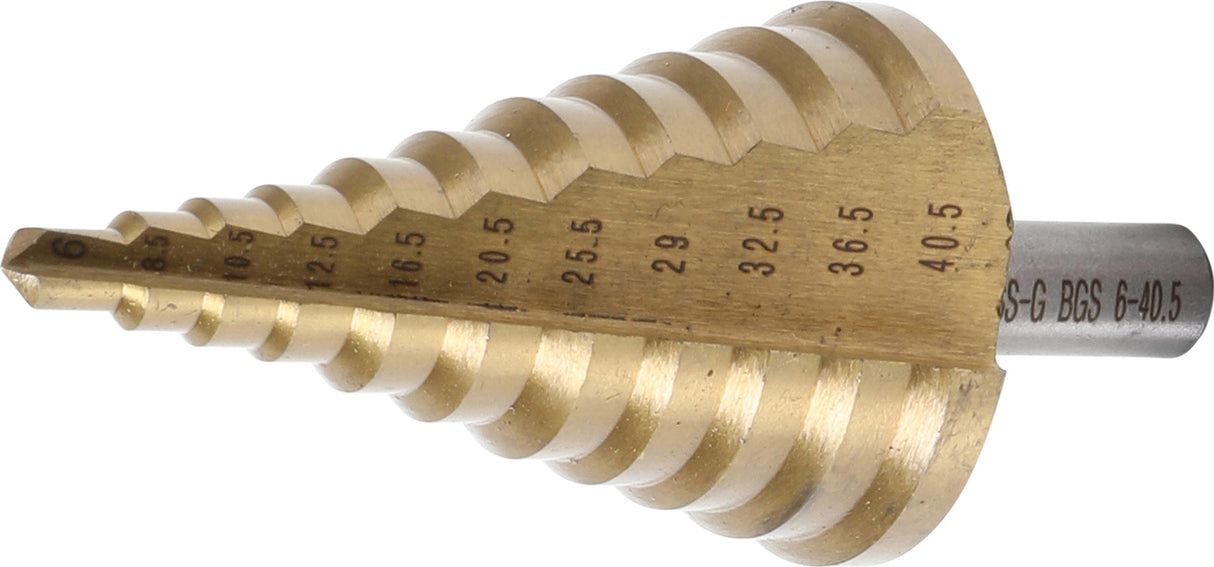 STEP DRILL | TITANIUM-NITRIDED | Ø 6 - 40.5 MM (1615)