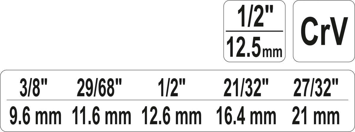 STEP WRENCH 1/2" (YT-03317)