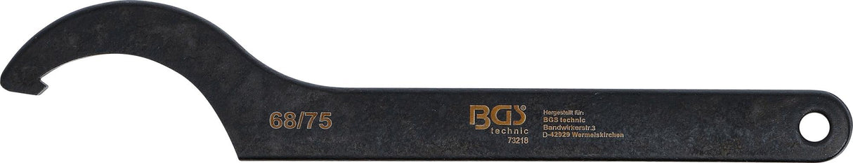 HOOK WRENCH WITH NOSE | 68 - 75 MM (73218)
