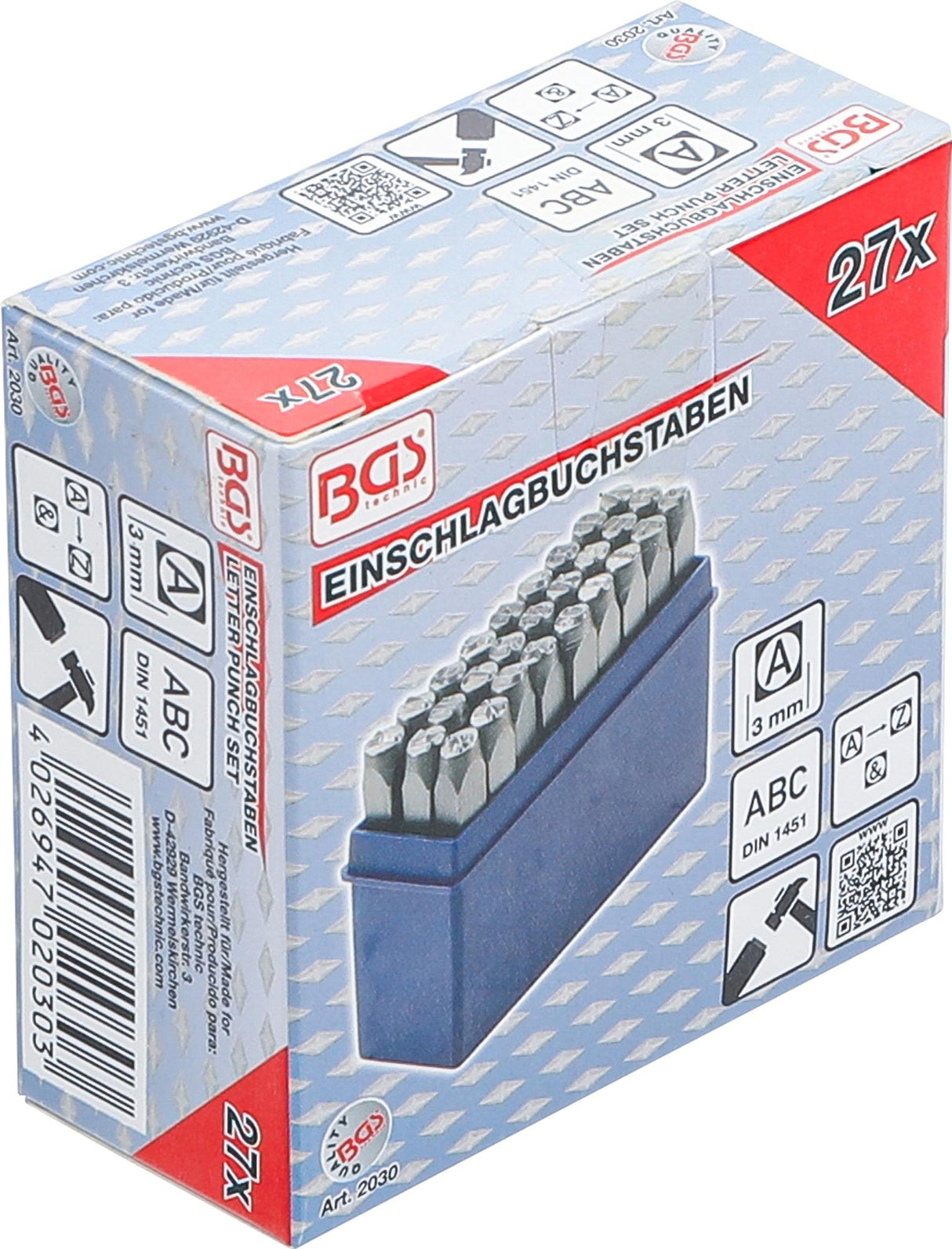 LETTER PUNCH SET | 3 MM (2030)
