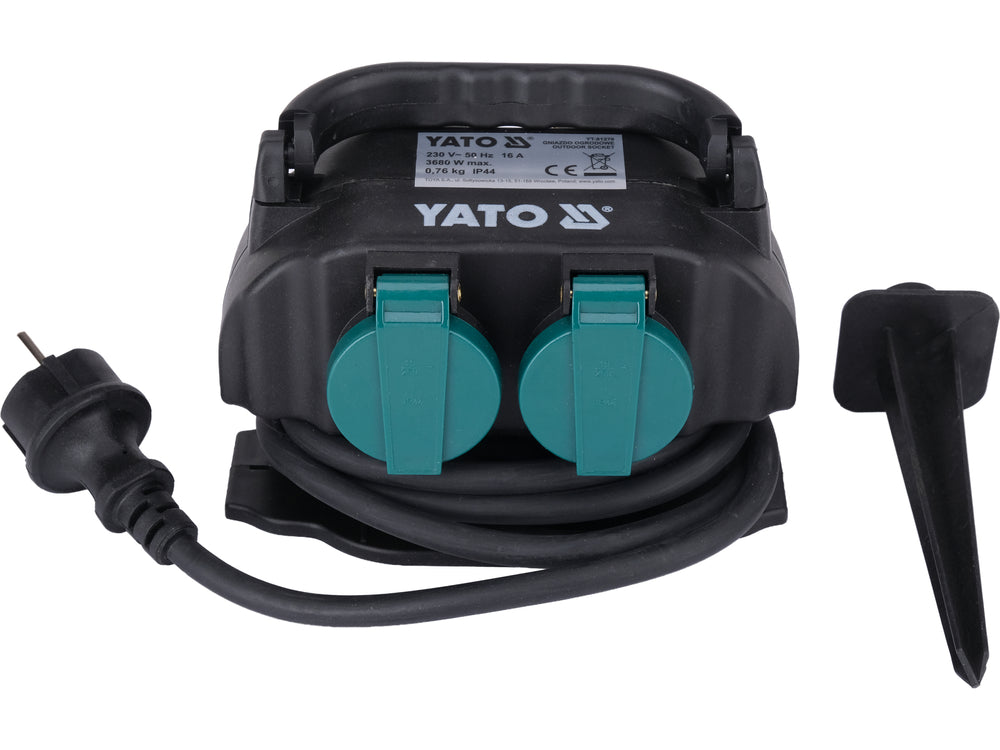 OUTDOOR SPIKE SOCKET | IP44 | 4 X 230V (YT-81270)