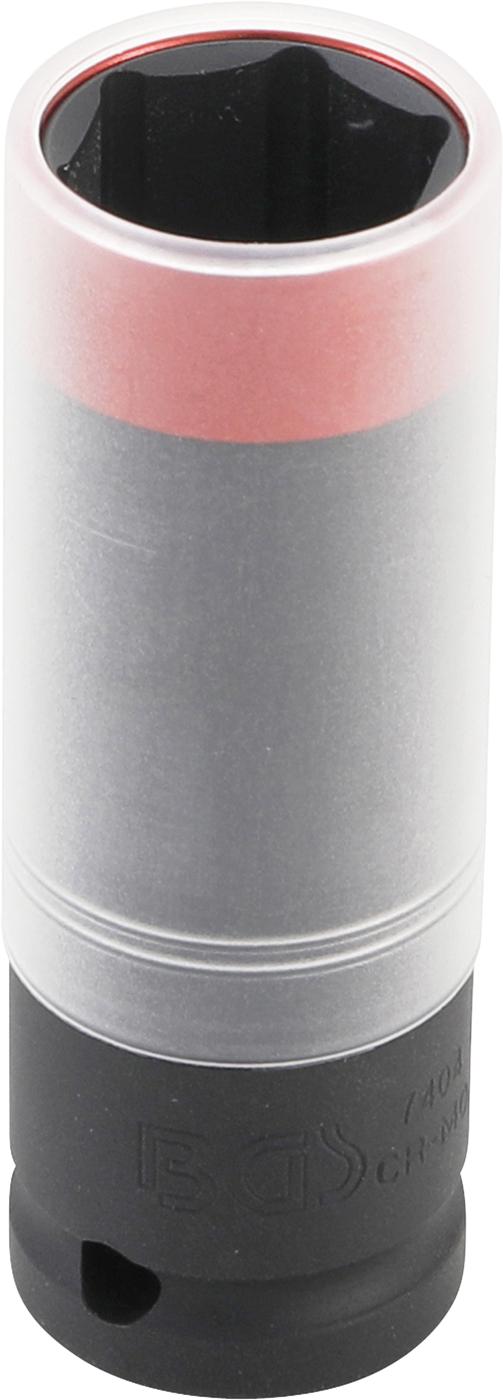 IMPACT SOCKET WITH PROTECTION | ULTRA THIN | 12.5 MM (1/2") | 21 MM (7404)