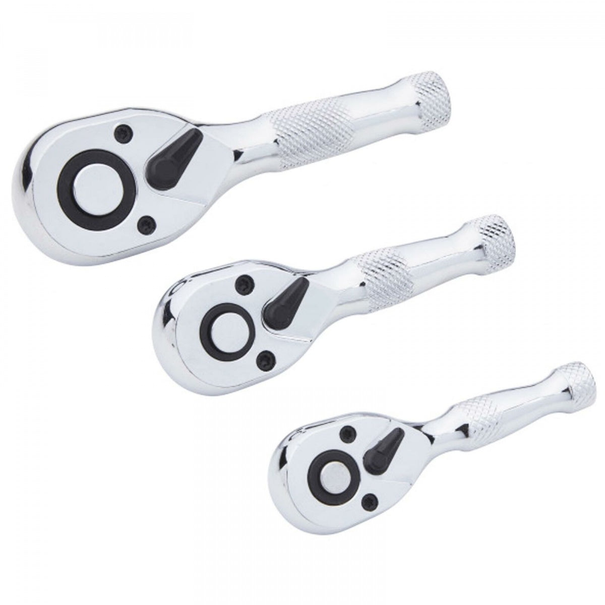 SHORT RATCHET SET | 6.3 MM (1/4") / 10 MM (3/8") / 12.5 MM (1/2") | 3 PCS. (S4129)