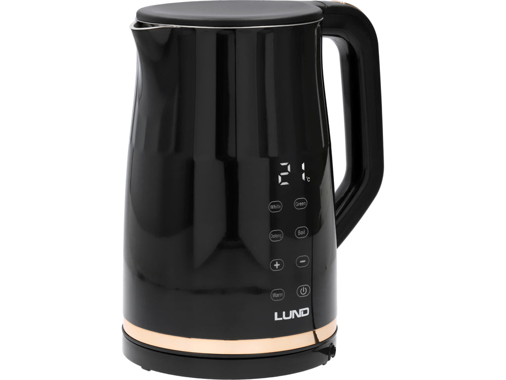 EL. KETTLE 1,7L, TEMP. CONTROL, BLACK (68218)