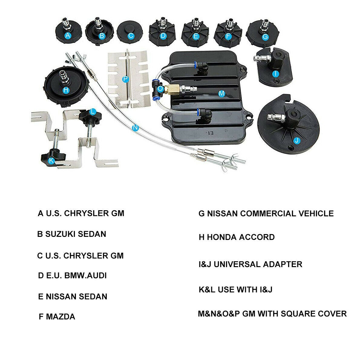 PROFESSIONAL BRAKE SYSTEM BLEEDER WITH ADAPTERS (SK2396)