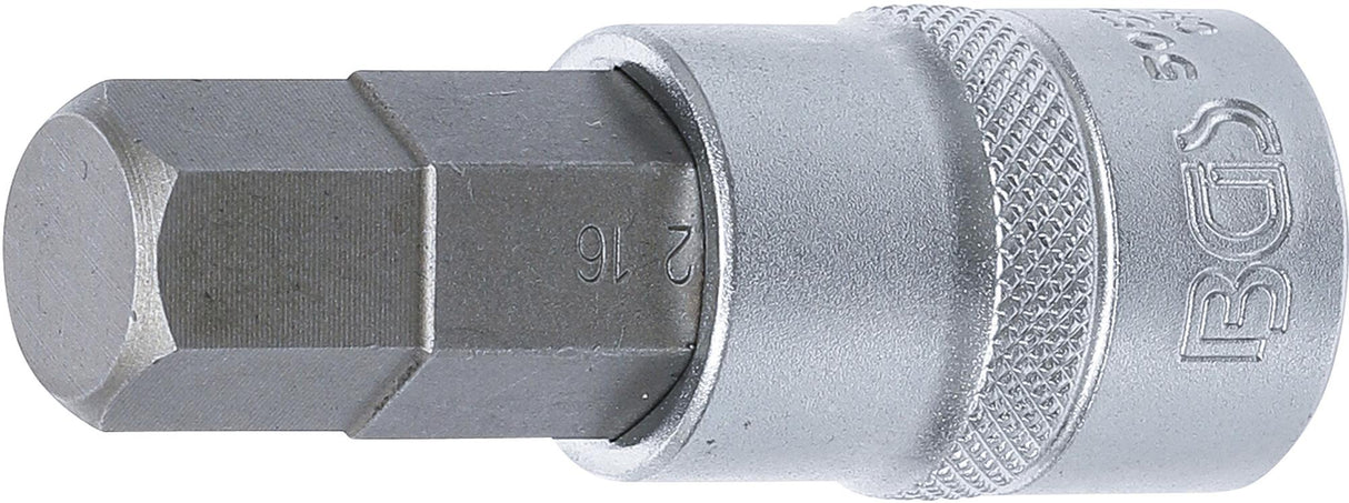 BIT SOCKET | 12.5 MM (1/2") | INTERNAL HEXAGON 16 MM (5052-16)