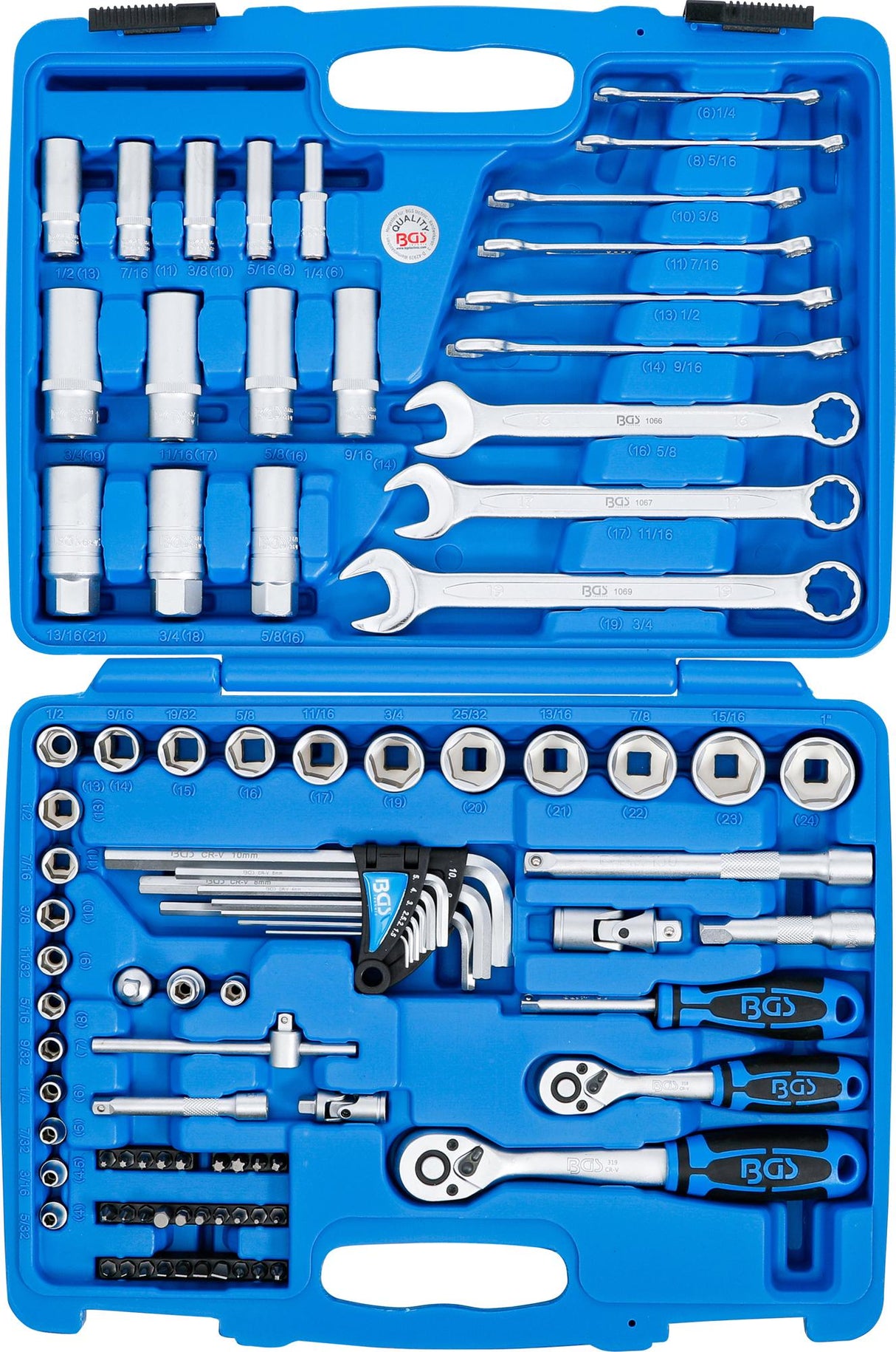 SOCKET SET | 6.3 MM (1/4") / 10 MM (3/8") DRIVE | 92 PCS. (2289)