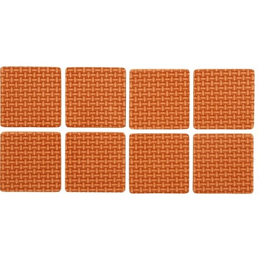ADHESIVE PADS FOR FURNITURE BROWN 38X38MM | 8 PCS. (74893)