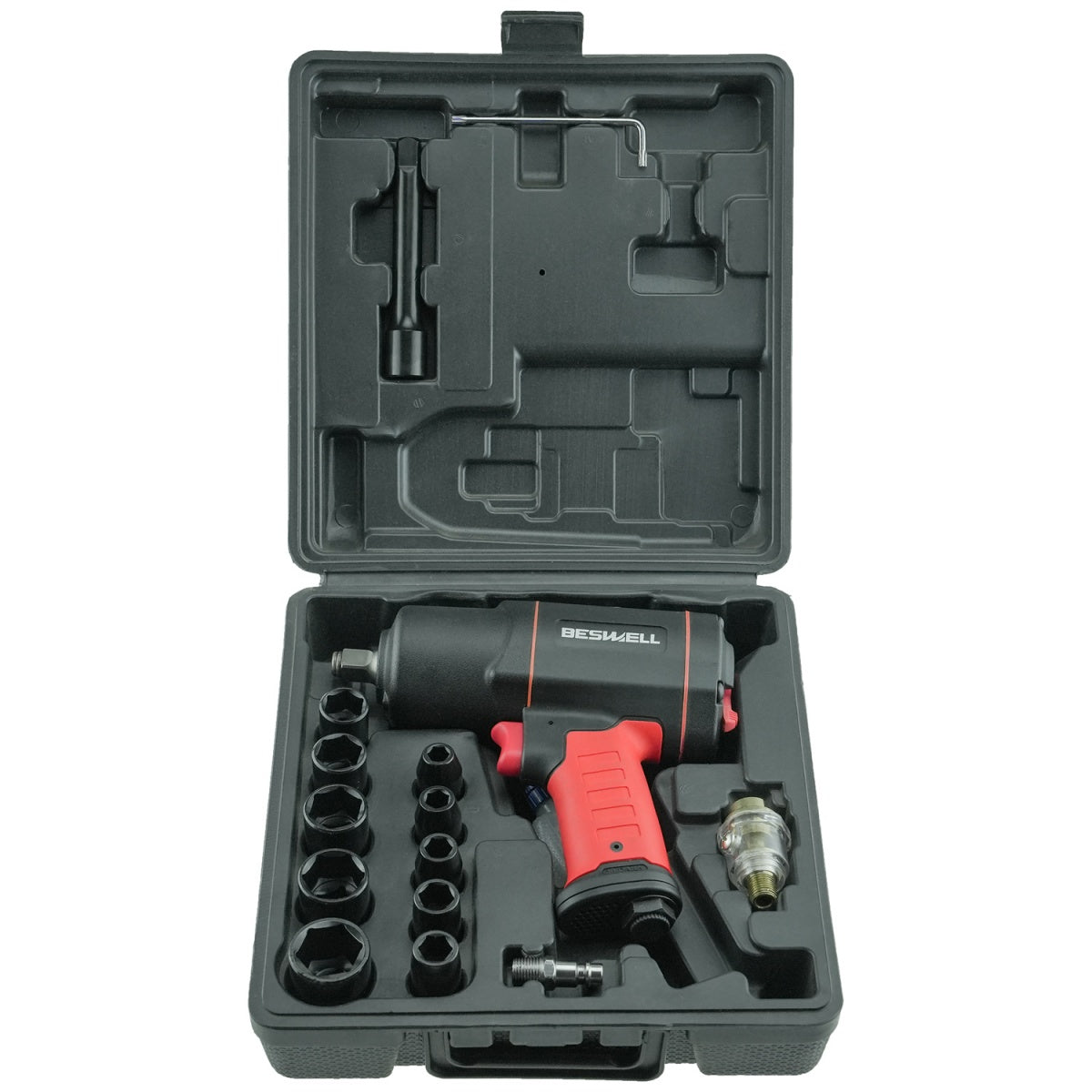 PNEUMATIC IMPACT WRENCH | 12.5 MM (1/2") | 2230 NM | WITH SET (AKP-02)