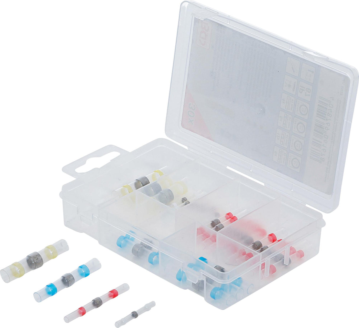 SOLDERING CONNECTOR ASSORTMENT | WITH SHRINK TUBE | 30 PCS. (85222)