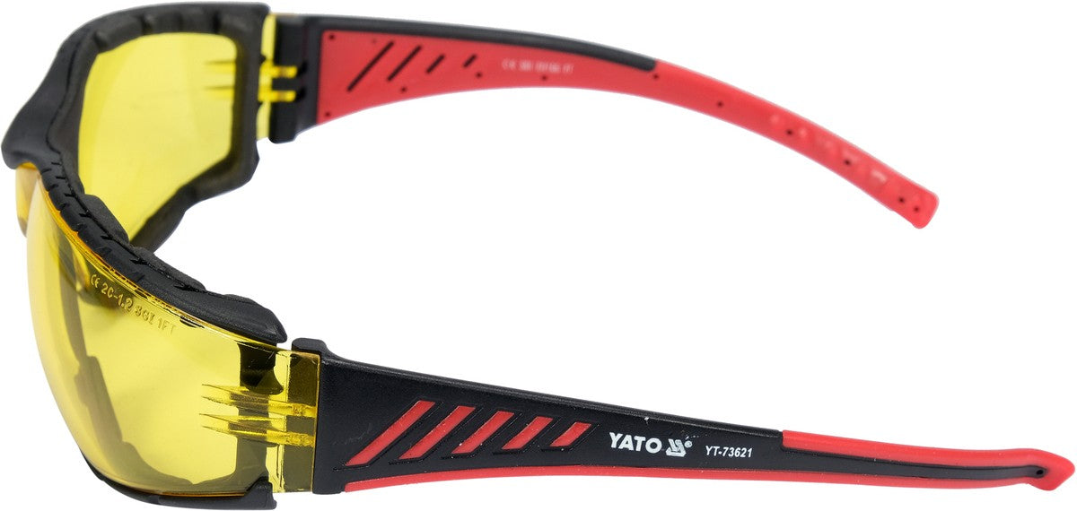 SAFETY GLASSES COMFORT+ YELLOW (YT-73621)