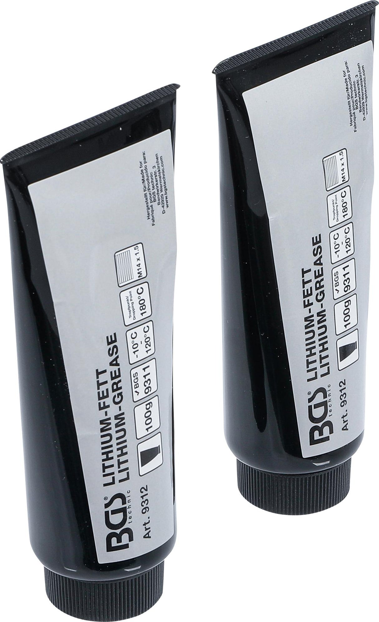 LITHIUM GREASE FOR GREASE GUN BGS 9311 | 2 TUBES (9312)