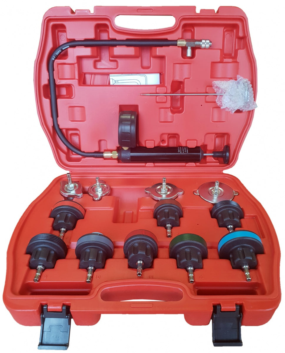 COOLING SYSTEM TESTING KIT | 0 - 2.5 BAR | 14 PCS. (H1079)