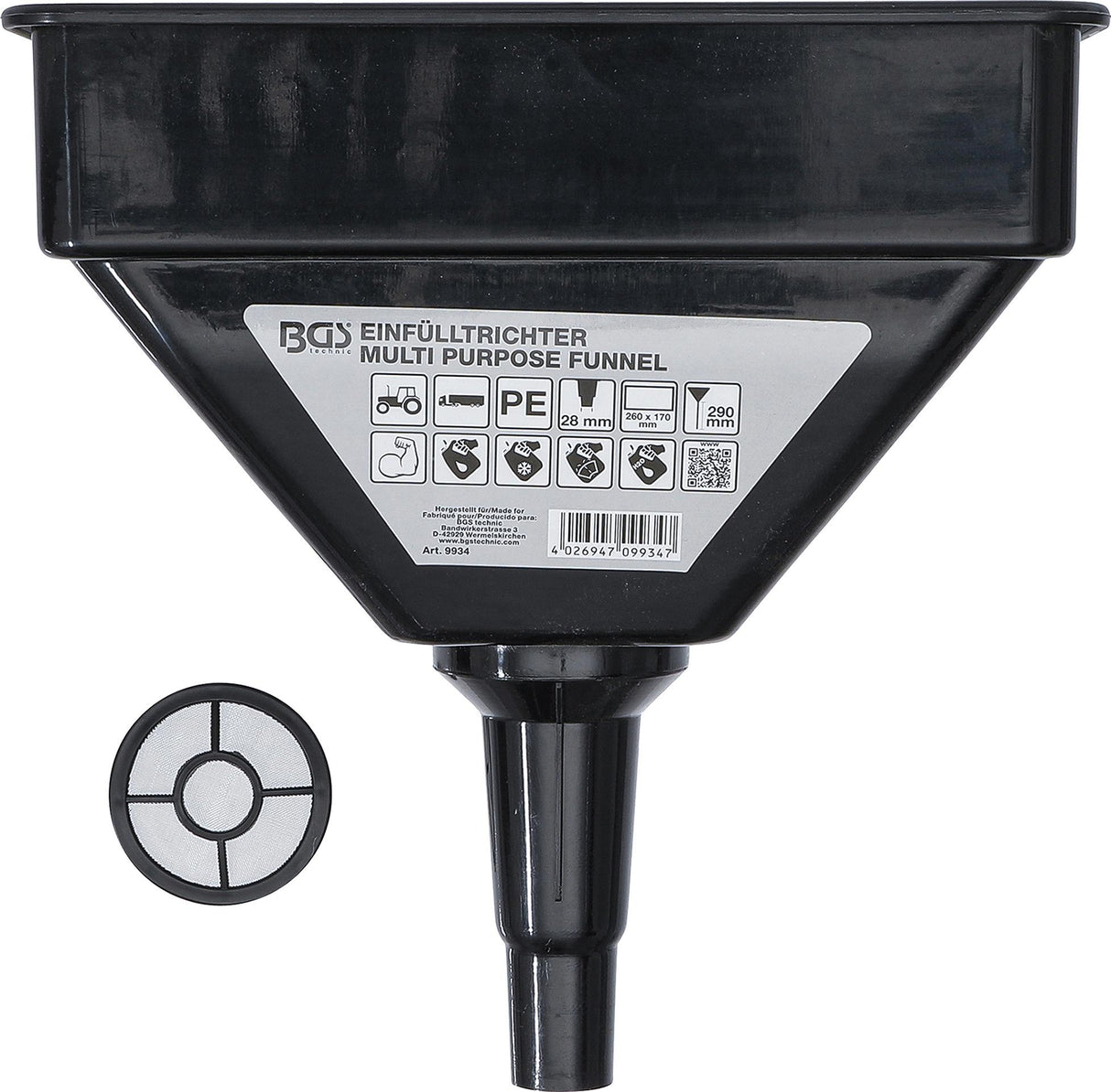 MULTI PURPOSE FUNNEL | HEAVY DUTY | 260 X 170 MM (9934)