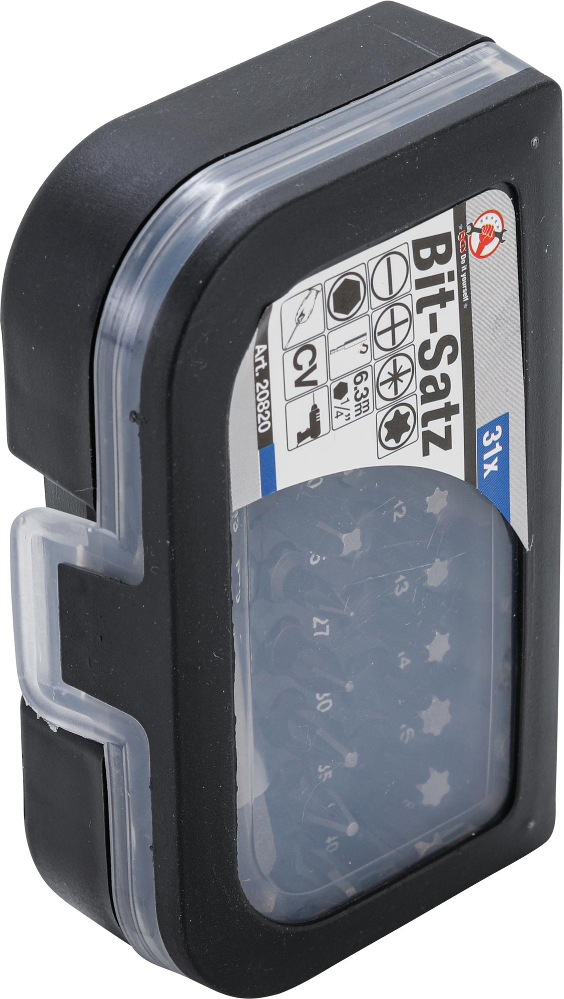 BIT SET | 6.3 MM (1/4") DRIVE | 31 PCS. (20820)