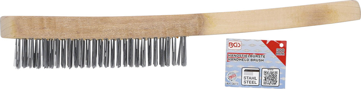 HANDHELD BRUSH | STEEL WIRE | 5-ROWS | 300 MM (3073)