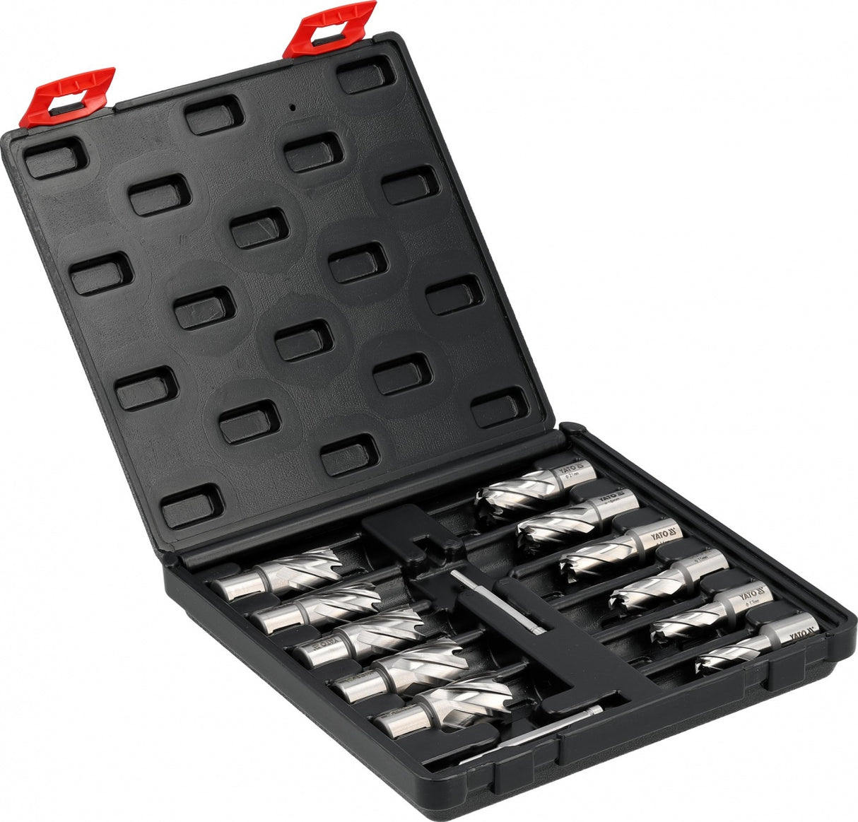 HSS ANNULAR CUTTER SET FOR METAL | WELDON SHANK | 12-27 MM | 13 PCS (YT-43405)