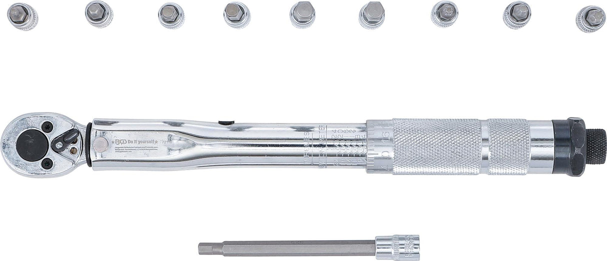 TORQUE WRENCH SET | 6.3 MM (1/4") | 2 - 24 NM | 11 PCS. (72118)