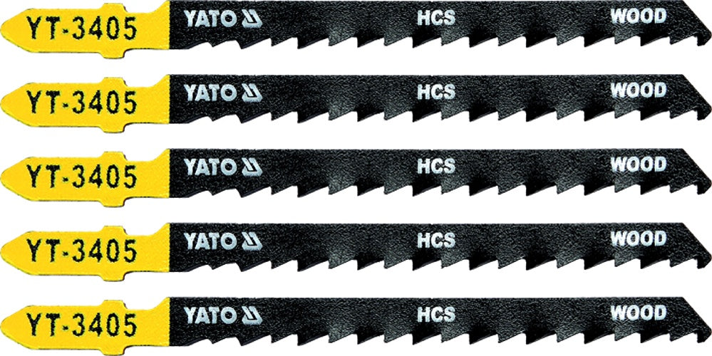 JIG SAW BLADE FOR WOOD TYPE T 6TPI 5PCS (YT-3405)