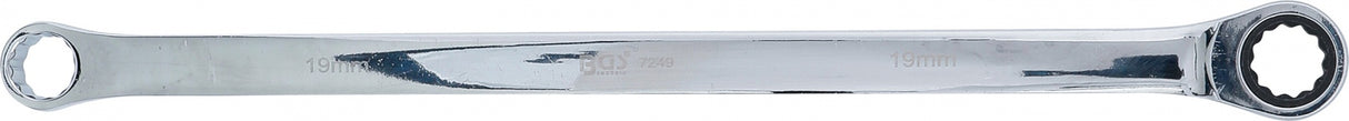 RATCHET RING WRENCH AND RING SPANNER | EXTRA LONG | 19 MM (7249)