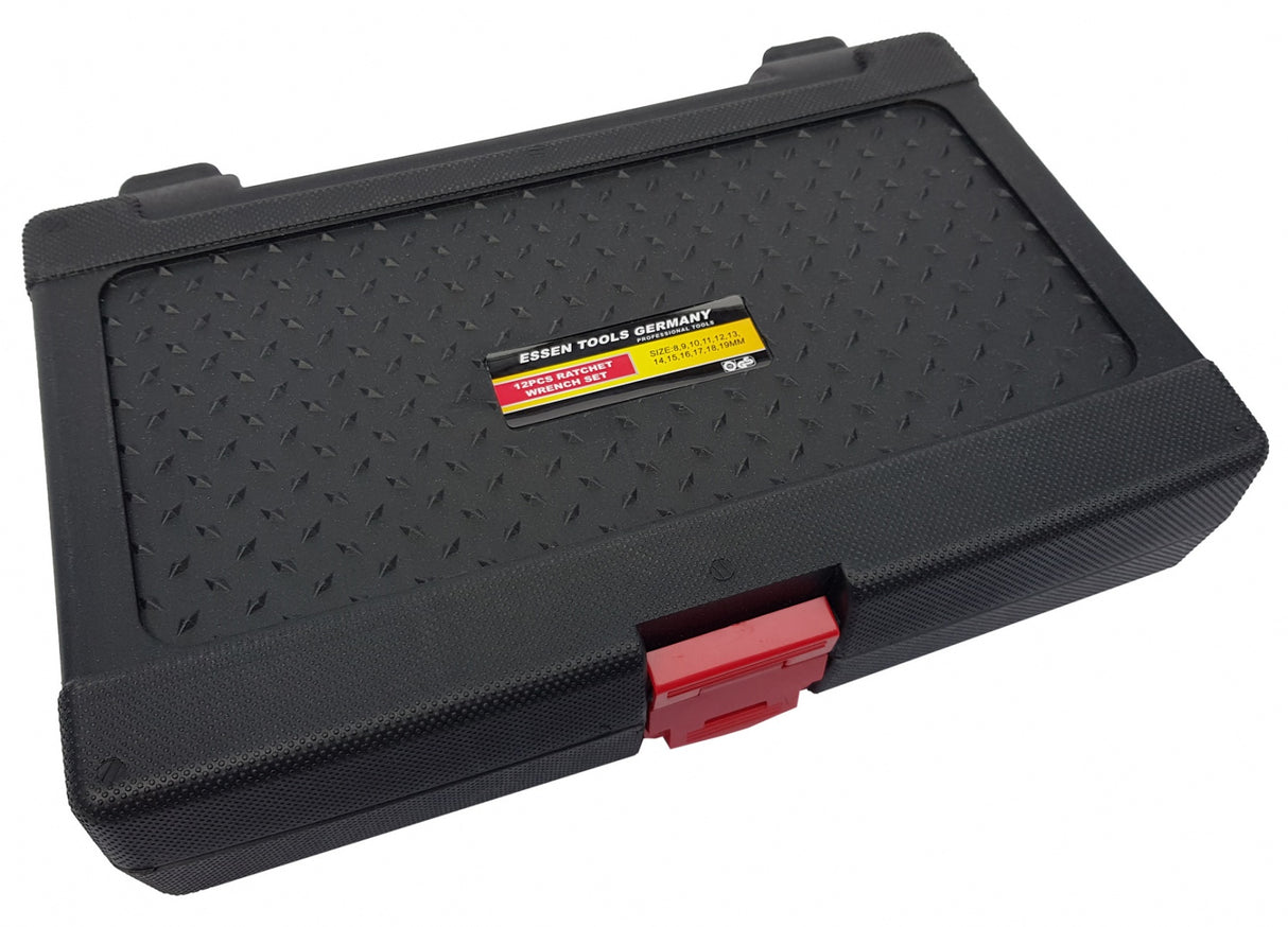 RATCHET WRENCH SET | PLASTIC BOX | 8-19 MM | 12 PCS. (SK5010)