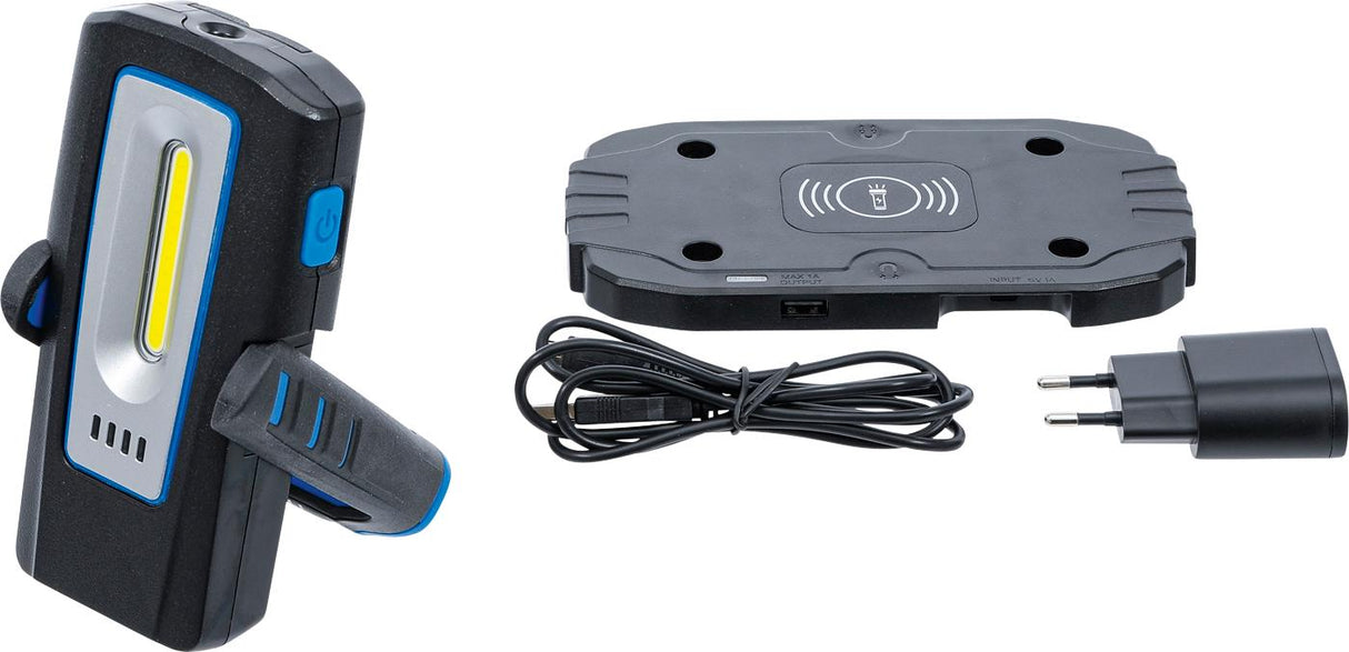 COB LED WORKSHOP LAMP WITH MAGNET AND HOOK | FOLDABLE | WITH WIRELESS CHARGING FUNCTION (85331)