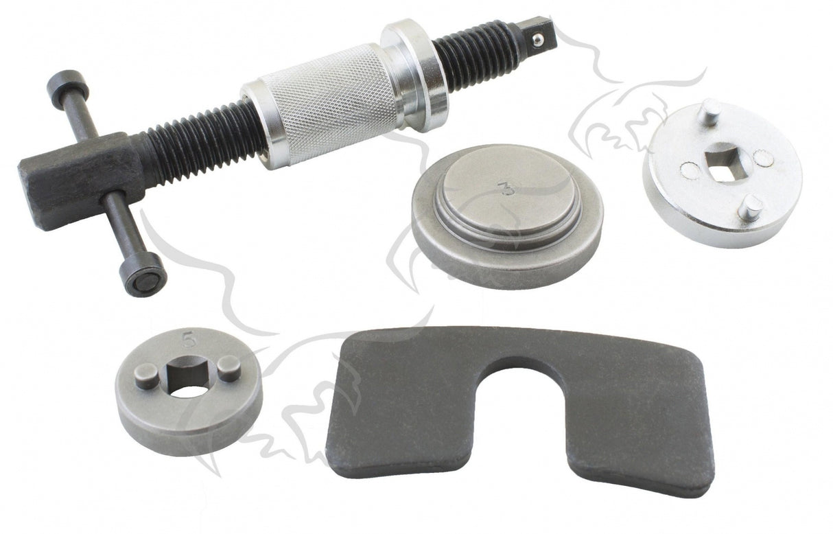 BRAKE CALIPER REWIND TOOL | WITH 4 ADAPTERS (SK6000)