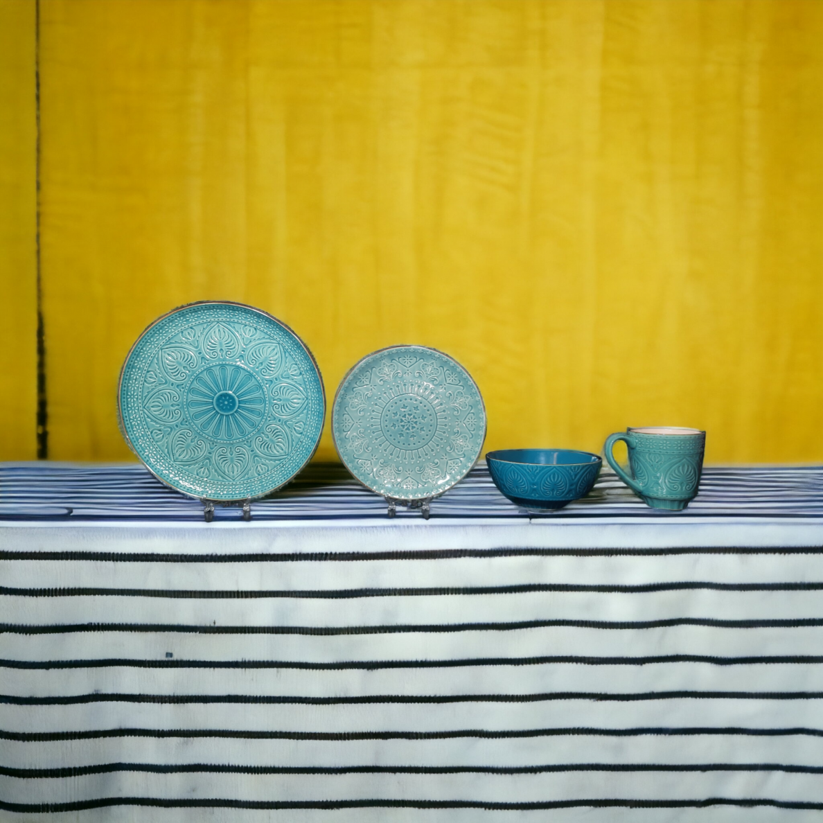 TABLEWARE SET SALSA | GREEN | CERAMIC | 4 PCS. (SALSA-G)