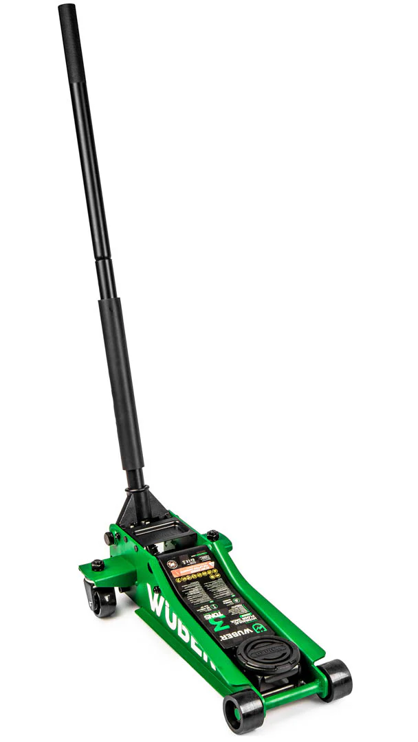 LOW PROFILE HYDRAULIC JACK WITH WHEELS WÜBER W22003 | DOUBLE PISTON | 65-500 MM | 3 T (W22003)