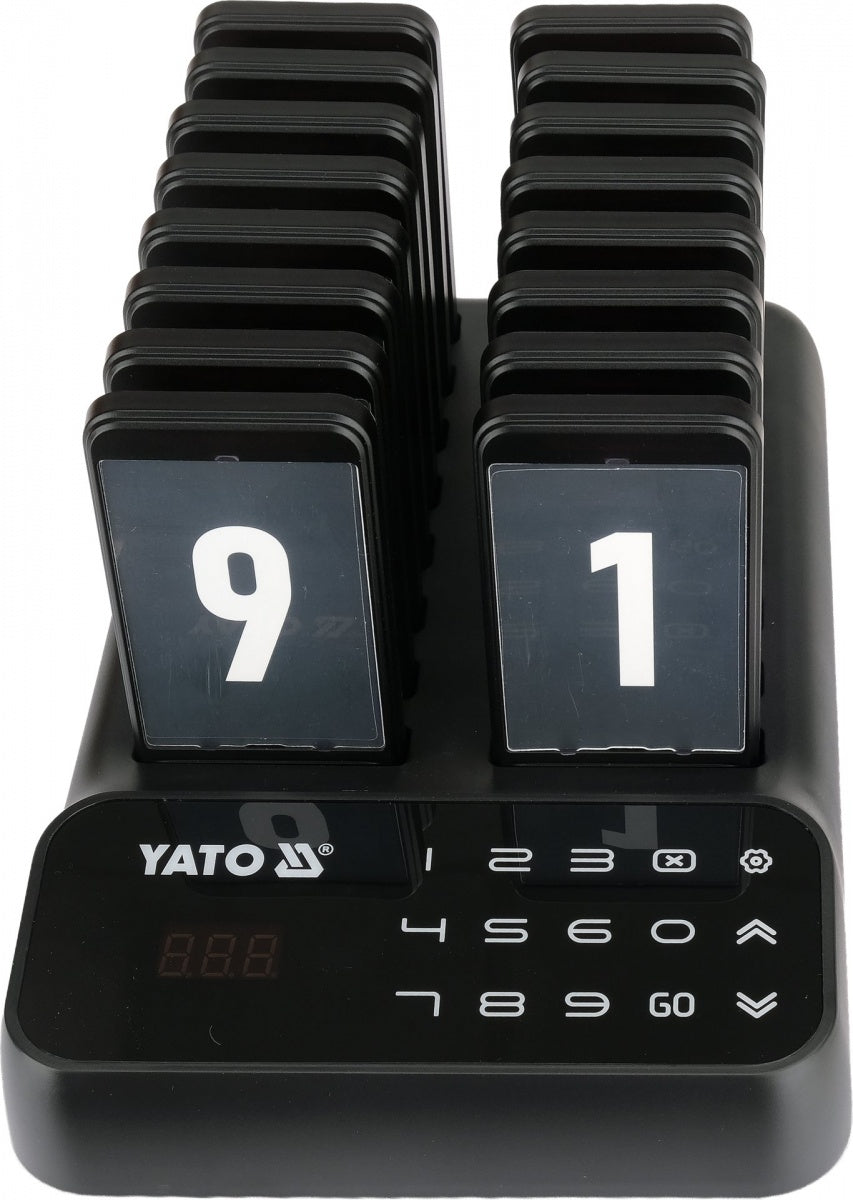 CORDLESS CUSTOMER PAGING SYSTEM FOR ORDER COLLECTION | 1+16 PAGERS (YG-12200)