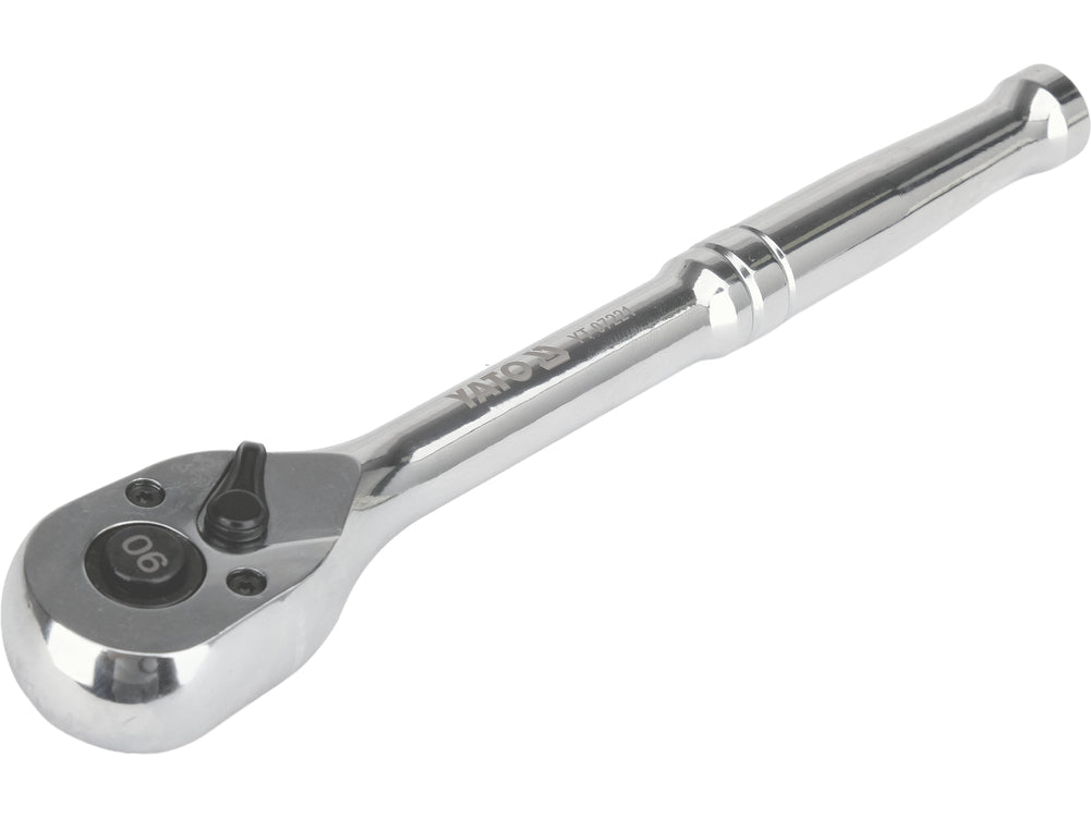 RATCHET FOR SOCKETS CHROME-PLATED | 3/8" | 200 MM | 90 TEETH (YT-07221)