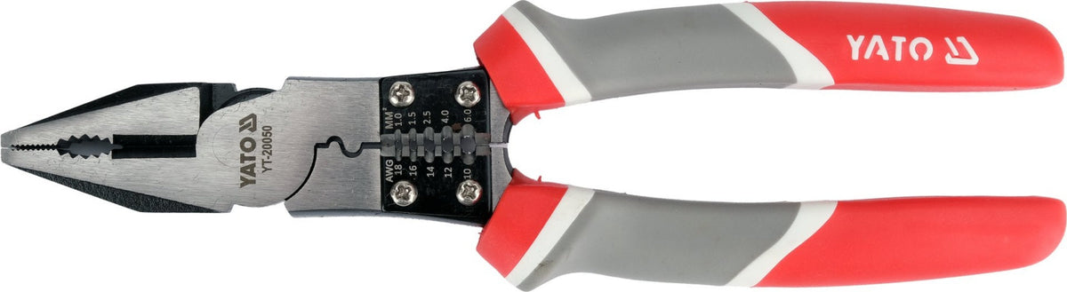 COMBINATION PLIERS WITH WIRE-STRIPPING FUNCTION | 220 MM (YT-20050)