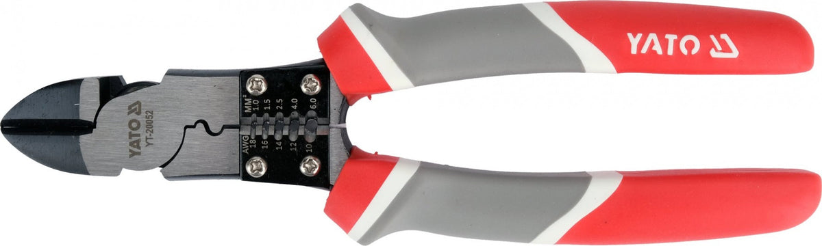 SIDE CUTTERS WITH WIRE STRIPPING FUNCTION | 200 MM (YT-20052)