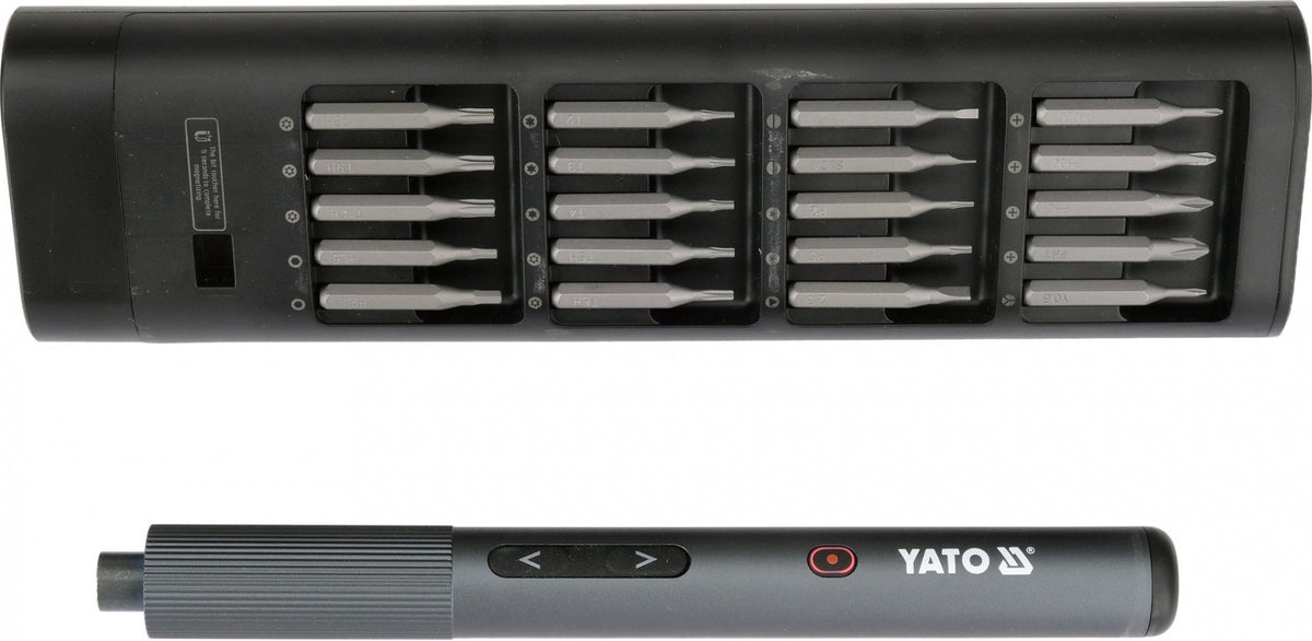 PRECISION CORDLESS SCREWDRIVER FOR ELECTRONICS | 3,7 V | 21 PCS (YT-25765)