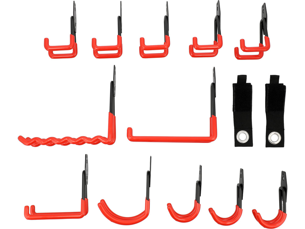 GARAGE WALL HOOKS PVC SET | 14 PCS (YT-51520)