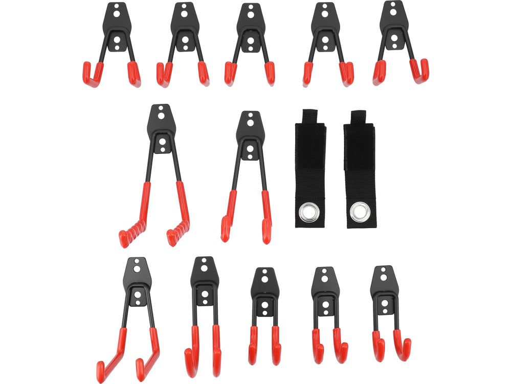 GARAGE WALL HOOKS PVC SET | 14 PCS (YT-51520)