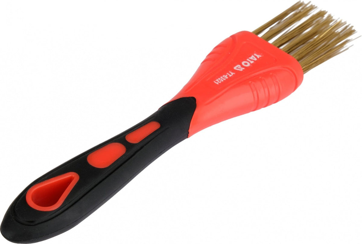 BRASS WIRE BRUSH | 200 MM | TWO-ROW (YT-63521)