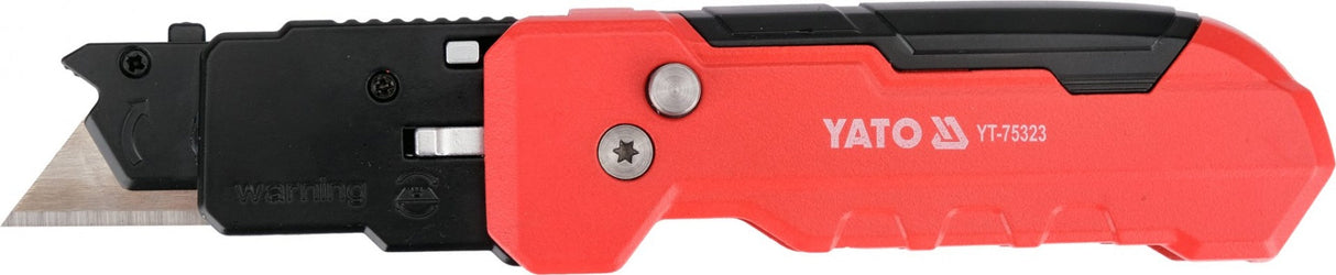 KNIFE-SCRAPER WITH ADJUSTABLE 45°/90° ANGLE AND 3 SK5 TRAPEZOIDAL BLADES (YT-75323)