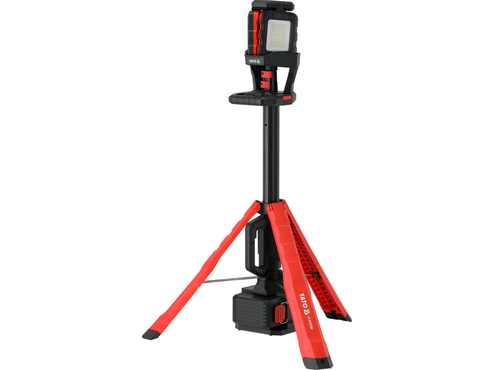 HYBRID LED FLOODLIGHT WITH TELESCOPIC STAND | 18 V / 230 V | 100 W | 10 000 LM (YT-818394)