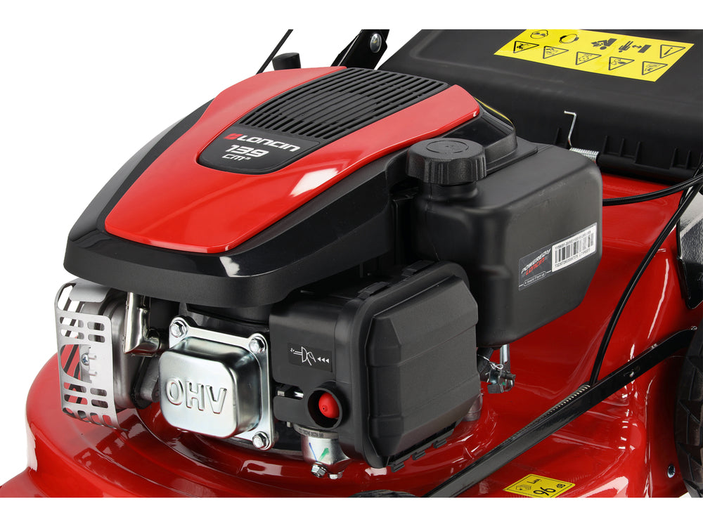 SELF-PROPELLED PETROL LAWNMOWER WITH 60 L BAG | 2.4 KW | 46 CM (YT-85502)