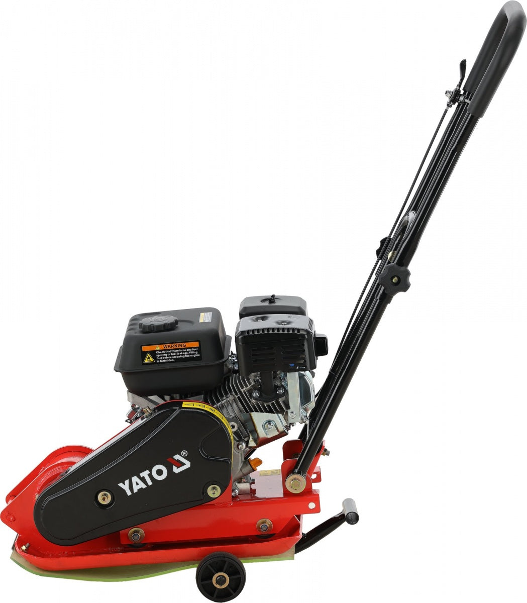 UNIDIRECTIONAL PLATE COMPACTOR | 11 kN | 6.5 HP | 530 × 350 MM | WITH TRANSPORT WHEELS (YT-90300)