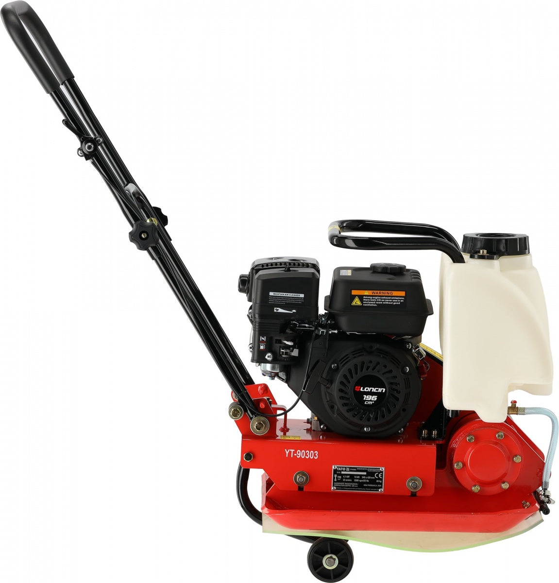 PETROL SINGLE-DIRECTION PLATE COMPACTOR | 13 kN | 6.5 AG | 88 KG (YT-90303)